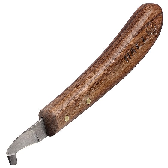 Left Hand - Hall Hoof Knife - Curved Blade